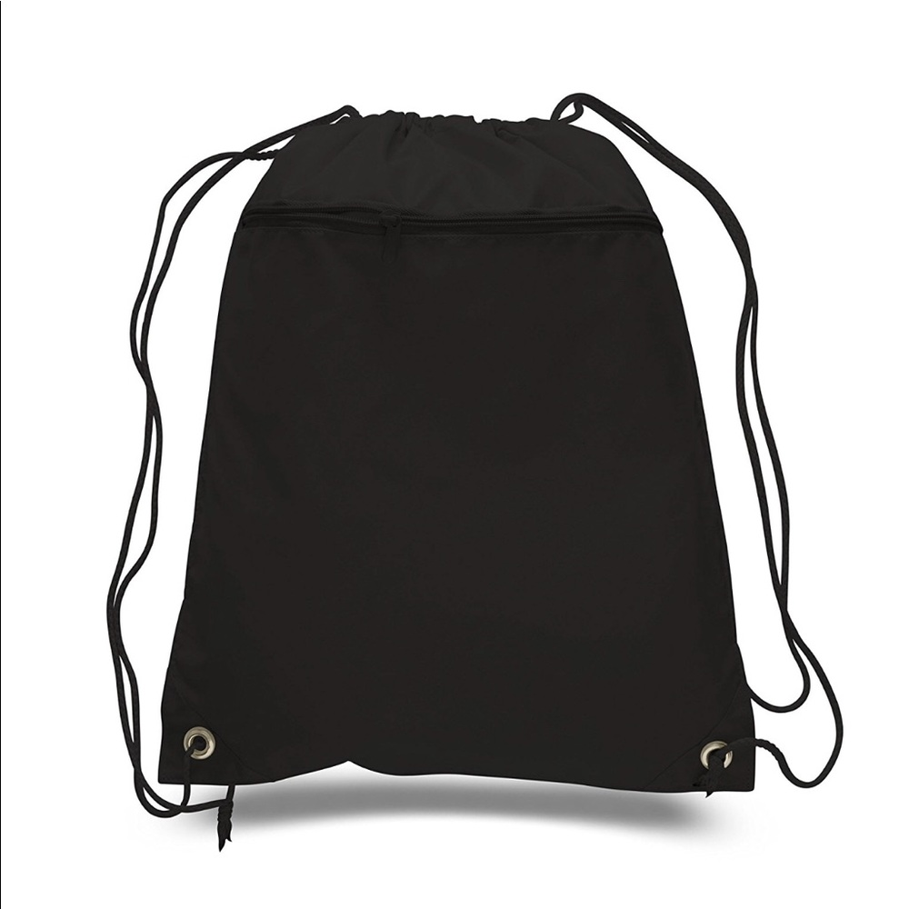 (12 Pack) Durable Polyester Drawstring Backpacks
